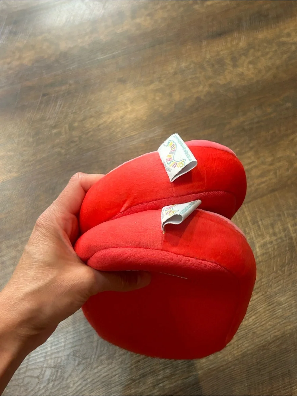 Squishmallows Strawberry Red and Green Kids Slippers